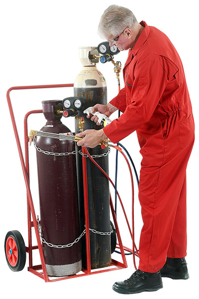 Example of Photoshoot with Gas Cylinders